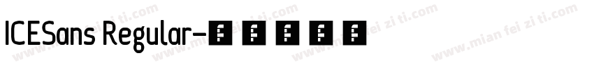 ICESans Regular字体转换